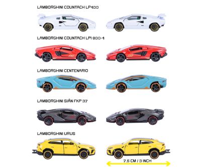 Комплект метални колички Lamborghini Majorette 8502105001