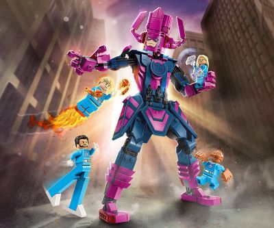 Конструктор LEGO Marvel Super Heroes 76316 Фантастичната четворка срещу Галактус фигура за конструиране