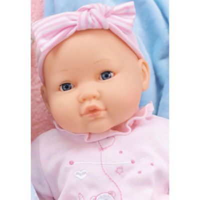 Кукла бебе с комплект за хранене и фрази на български език BAMBOLINA BD360BUL 