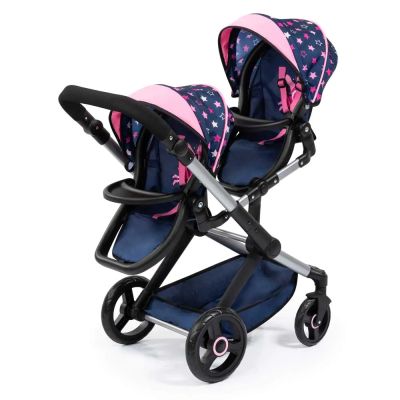Количка за кукли Близнаци TWIN XEO трансформираща се с чанта BAYER 26716AA
