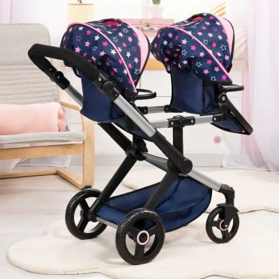 Количка за кукли Близнаци TWIN XEO трансформираща се с чанта BAYER 26716AA