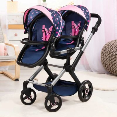 Количка за кукли Близнаци TWIN XEO трансформираща се с чанта BAYER 26716AA