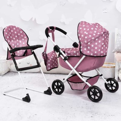 Количка за кукли с чанта COSY и столче за хранене BAYER 13776AB