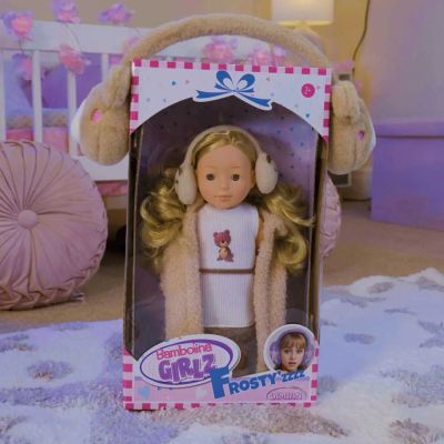 Кукла с кафяво палто Bambolina и слушалки BD1266 