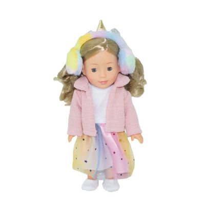 Кукла с розово палто Bambolina и слушалки BD1266 