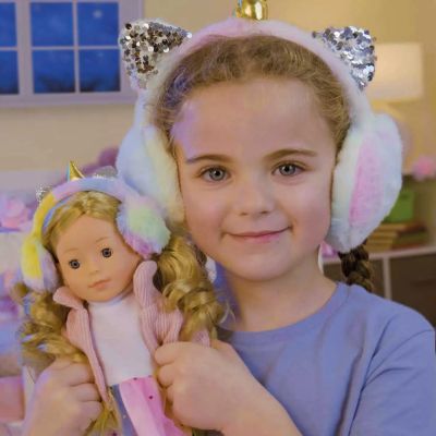 Кукла с розово палто Bambolina и слушалки BD1266 