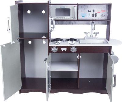 Детска дървена кухня с хладилник Wooden TL40029 