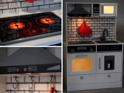 Дървена кухня със звук и светлина Зара Wooden TL10162