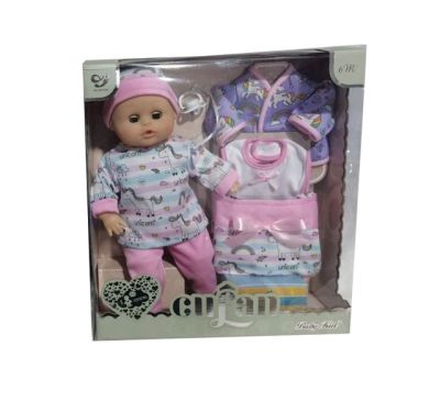 Кукла бебе със звуци и аксесоари