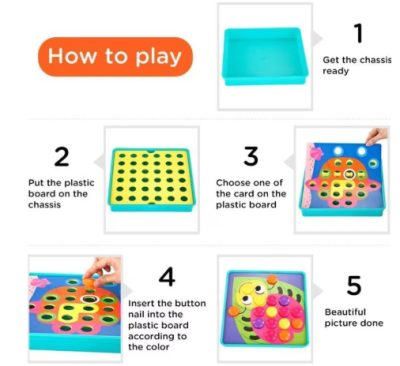 Детска креативна мозайка с шаблони YG898-9