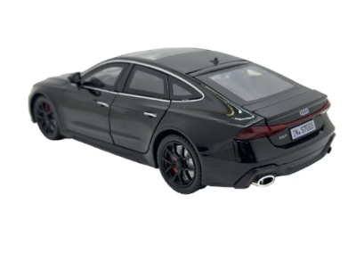 Метален автомобил Audi RS7 със звук и светлини 1/24 черен