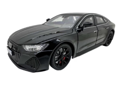 Метален автомобил Audi RS7 със звук и светлини 1/24 черен