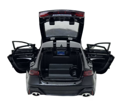 Метален автомобил Audi RS7 със звук и светлини 1/24 черен