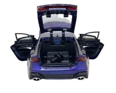 Метален автомобил Audi RS7 със звук и светлини 1/24 син