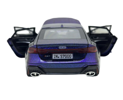 Метален автомобил Audi RS7 със звук и светлини 1/24 син