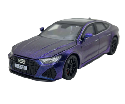 Метален автомобил Audi RS7 със звук и светлини 1/24 син
