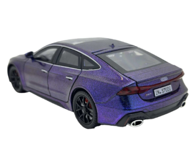 Метален автомобил Audi RS7 със звук и светлини 1/24 син