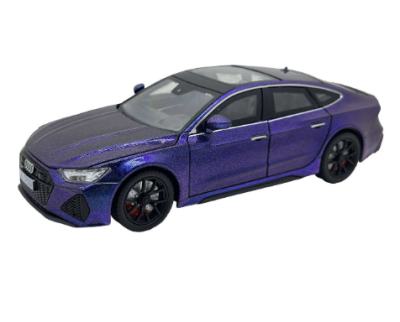 Метален автомобил Audi RS7 със звук и светлини 1/24 син