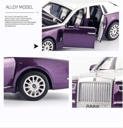 Метална кола Rolls-Royce Phantom лилав