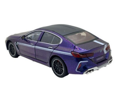 Метален автомобил BMW M8 със звук и светлини 1/24 blue