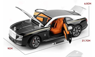 Метален автомобил Rolls Royce Spectre със звук и светлини 1/24 