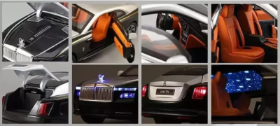 Метален автомобил Rolls Royce Spectre със звук и светлини 1/24 металик