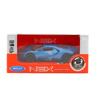 Метална кола Ford GT 2017 Welly 1:34 син