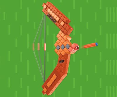 Нърф Nerf Minecraft лък Hasbro G1120