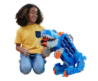 Писта Hot Wheels City 2 в 1 Мега транспортьор с 2 колички или писта T-Rex със звук и светлини Mattel HNG50 