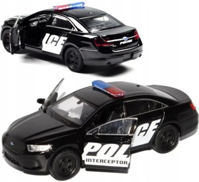 Металeн автомобил Ford Police Interceptor Welly 1:34 