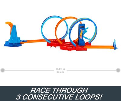 Комплект писта с 3 страхотни лупинга Hot Wheels Ultra Hots Mattel HPX93