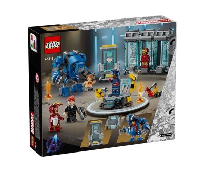 Конструктор LEGO Marvel 76315 Лабораторията на Железния човек Зала с брони