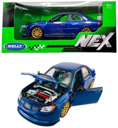 Метална кола Subaru Impreza WRX STi Welly 1:24 