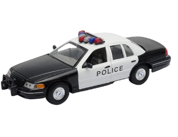 Метална кола Ford Crown Victoria Police Welly 1:24 