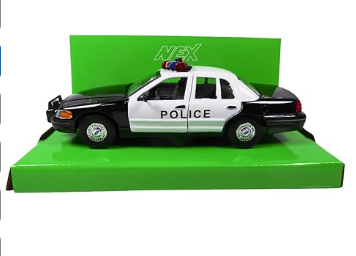 Метална кола Ford Crown Victoria Police Welly 1:24 