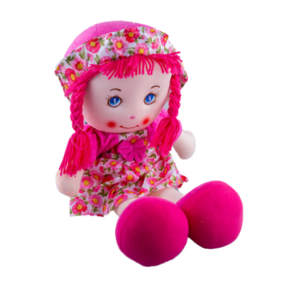 Мека парцалена кукла 50 см розова