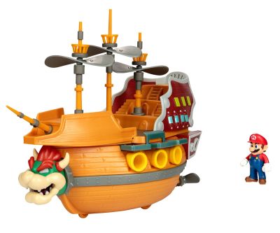Супер Марио Кораб Nintendo Super Mario Deluxe Bowser's Airship Jakks Pacific 404294 
