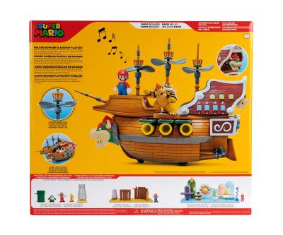 Супер Марио Кораб Nintendo Super Mario Deluxe Bowser's Airship Jakks Pacific 404294 