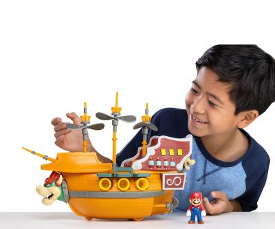 Супер Марио Кораб Nintendo Super Mario Deluxe Bowser's Airship Jakks Pacific 404294 