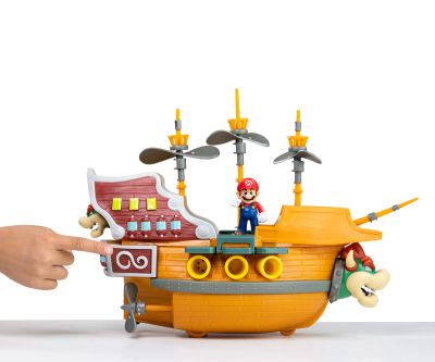 Супер Марио Кораб Nintendo Super Mario Deluxe Bowser's Airship Jakks Pacific 404294 