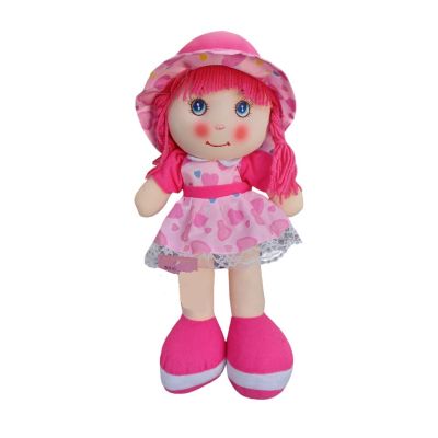 Мека парцалена кукла 40 см розова