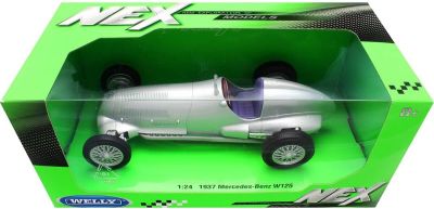 Метална кола Mercedes-Benz W125 1937 Welly 1:24 