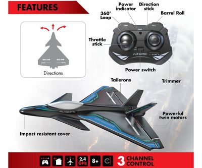 Самолет за каскади с радио контрол Revo Stunt Silverlit 84497 