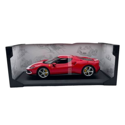 Метална кола Ferrari 296 GTB Assetto Fiorano Bburago 1:18 RED