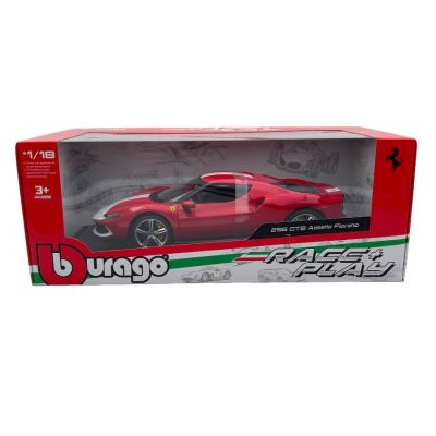 Метална кола Ferrari 296 GTB Assetto Fiorano Bburago 1:18 RED