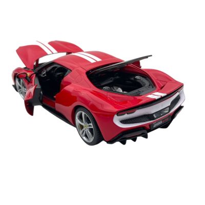 Метална кола Ferrari 296 GTB Assetto Fiorano Bburago 1:18 RED