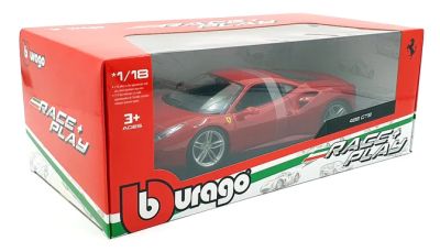 Метална кола Ferrari 488 GTB Bburago 1/18