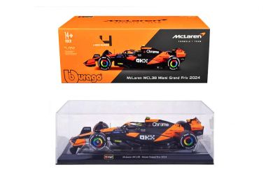 Метална кола Formula 1 McLaren MCL38 F1 Team #4 Lando Norris Bburago 1:24