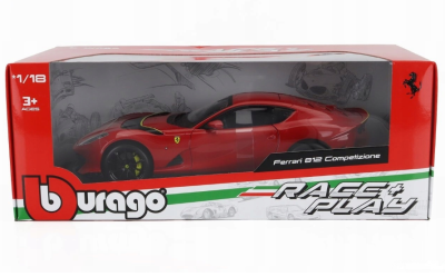 Метална кола Ferrari 812 Competizione 2021 Bburago 1:18 