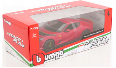 Метална кола Ferrari 812 Competizione 2021 Bburago 1:18 